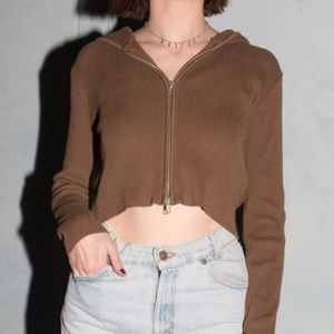 BNWT brandy melville brown arden hoodie